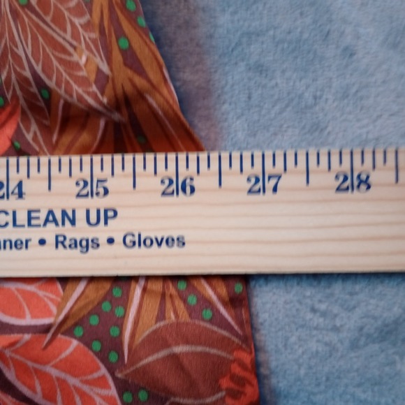 Oddy Curvy Floral HIgh Neck Knotted Collar Mini Dress Plus Size 1X Long Sleeves - Picture 10 of 16